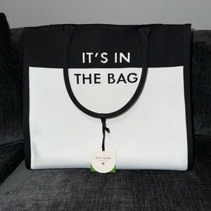 Kate Spade Black and White Tote Bag